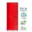 Jamuna JE-2B8JF Refrigerator Glossy Shining Red Flower image