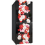 Jamuna JE-XXB-LS51G0JF QD Glass Refrigerator Black Rose Blossom image