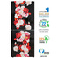 Jamuna JE-XXB-LS51G0JF QD Glass Refrigerator Black Rose Blossom image