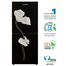 Jamuna JR-XXB-US6264 QD Glass Refrigerator Black Lily image