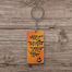 Jate Matal Tale Thik Hand-Painted Wooden Keyring image