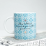 Jazakallah khairan Blue Calligraphy Mug image