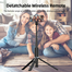 Jmary KT-259 Selfie Stick Tripod, Extendable 3 in 1 Aluminum Bluetooth Selfie Stick with Wireless Remote and Tripod Stand image