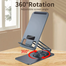 Jmary MK60 Rotating Stable and Antiskid Wide Compatibility foldable Desktop Holder For Mobile and Tablet image
