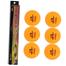 Joerex Table Tennis Ball Orange 6 Pcs image