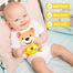 Jurston Plush Baby Toys Infant Musical Toys Bear Stuffed Animal Toys with Light and Education Learning Songs Newborn Girls Boys 0-36 Months image