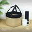 Jute Multipurpose Hamper 7.5x7.5 Inch Natural And Black image