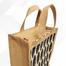 Jute Shopping Bag Natural And Black 10x12 Inch image