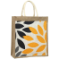 Jute Shopping Bag Natural And White12x14 Inch image