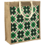 Jute Shopping Bag Natural And White 10x12 Inch image
