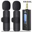 K35 Dual Wireless Microphone 3.5mm Supported for Camera, Sound card, Smartphone image