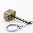 KEY RING METAL – Thor Hammer Golden image