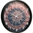 Karana Fashion 12 Inch 3D Mandala Art Wall Clock Elegant Dusty Rose And Slate Grey Geometric Decor image