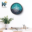 Karana Fashion 12 Inch Ayatul Kursi Calligraphy Wall Clock Modern Islamic Home Decor image