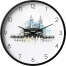 Karana Fashion 12 Inch Holy Kaaba Sketch Wall Clock Elegant Islamic Spiritual Decor image
