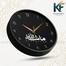 Karana Fashion 12 Inch Mashallah Calligraphy Wall Clock Premium Matte Black Islamic Home and Office Decor image