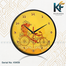 Karana Fashion 12 Inch Rickshaw Art Wall Clock Traditional Bangladeshi Heritage Decor image