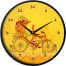 Karana Fashion 12 Inch Rickshaw Art Wall Clock Traditional Bangladeshi Heritage Decor image