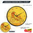 Karana Fashion 12 Inch Rickshaw Art Wall Clock Traditional Bangladeshi Heritage Decor image