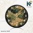 Karana Fashion 12 Inch Vintage Oriental Waves Wall Clock Abstract Japanese Art Style Home Decor image