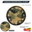 Karana Fashion 12 Inch Vintage Oriental Waves Wall Clock Abstract Japanese Art Style Home Decor image