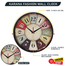 Karana Fashion 12 Inch Vintage Rustic Wall Clock Colorful Antique Style Decor For Home, Kitchen and Cafe image