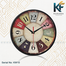 Karana Fashion 12 Inch Vintage Rustic Wall Clock Colorful Antique Style Decor For Home, Kitchen and Cafe image