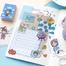 Kawaii Gift DIY Scrapbooking Photo Album Cute Stationery Stickers Bear Rabbit Girl Pattern Memo Sticky Notes image