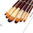 Keep Smiling Artist Filbert Paint Brush Set, Suitable for Water, Acrylic, Oil Colour paint, 6 Pcs image