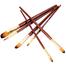 Keep Smiling Artist Filbert Paint Brush Set, Suitable for Water, Acrylic, Oil Colour paint, 6 Pcs image