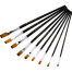 Keep Smiling Artist Long Handle Brush Set Flat, 9 pcs image