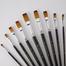 Keep Smiling Artist Long Handle Brush Set Flat, 9 pcs image