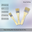 Keep Smiling Mini Flat Brush Set of 3 Pcs image