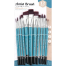 Keep Smiling Paint Brush Set Nylon Hair Artist Paint Brushes Wooden Handle Paintbrush - 12 pcs image