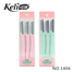 Keli New Fashion Women Body Hair Razor Blade Shaver With lid Eyebrow Trimmer 3 Pcs image