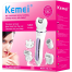 Kemei KM-7936 5 in 1 Body Epilator Hair Removal Lady Shaver image