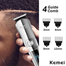 Kemei KM-8509 Waterproof Hair Clipper and Beard Trimmer for Men image