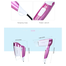 Kemey KM-6833 Foldable Hot And Cold Hair Dryer image