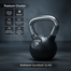 Kettlebell Dumbbell 16 KG-1 Pcs Black image