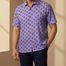 Khadem's Taat Cotton Open Collar Half Shirt for Men image