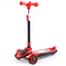 Kick Scooter For Kids 3 Wheels Deluxe Folding Aluminum 3 Adjustable Height Glider With LED Light Up Wheels Body Balance Scooter image