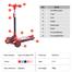 Kick Scooter For Kids 3 Wheels Deluxe Folding Aluminum 3 Adjustable Height Glider With LED Light Up Wheels Body Balance Scooter image