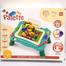 Kids Activity Table Set 2 in 1 Palette Magnetic Drawing Board and Building Brick Table with 150 pcs Blocks image