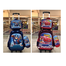 Kids Cartoon Character 3 Pcs Stroller School Bag with Lunch Bag, Pencil Case and Detachable Wheels image