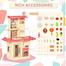 Kids Kitchen Play Set Role Play Cooking Toy, Educational Pretend Playset Game, w/ Water Circulation Spray Music Sound Light, 360° Rotation Faucet image