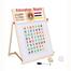 Kids Learning Aid Education Board With Magnetic White And Black Board (L 17.5inch x W 14inch) image