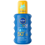 NIVEA SUN Kids Protect and Care Coloured Sun Cream Spray SPF50 Plus 200ml image