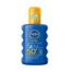 NIVEA SUN Kids Protect and Care Coloured Sun Cream Spray SPF50 Plus 200ml image