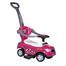 Kids Ride On Car Push And Pull Baby Car With Music Parental Handle Baby Safety Bar - Purple image