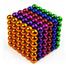 Kids Round Magnetic Stainless Steel Solid Balls , 216 Pcs (Multicolor), Size: 5 MM, image